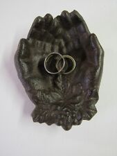 New Victorian Style Cast Iron Hands Trinket Tray Key Dish Soap Holder UX4455 picture