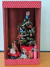 Vintage Unique Old Fashioned Homemade Christmas Shadow Box picture