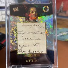 Pieces Of The Past 2023 Benjamin Franklin Jumbo Written Relic 1/1 ✍️🔥🔥 picture