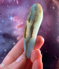 RARE BEAUTIFUL PERUVIAN ANDEAN BLUE OPAL HAND POLISHED NATURAL CRYSTAL picture