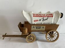 Jim Beam Bourbon Harolds Club Casino Decanter Reno or Bust Covered Wagon - Empty picture
