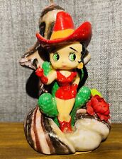 🔥Betty Boop Candle figurine Cowgirl W/Mushroom Rare HTF picture