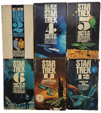 LOT OF 6 STAR TREK 2 4 5 6 11 12 Sci-fi Paperback Book Adapted by James Blish picture