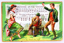 Antique St Patrick's Day Wearing Of The Green Song TUCK'S Post Card Postcard picture