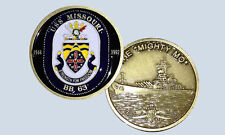USS Missouri BB-63 Battleship Challenge Coin The Mighty Mo  picture