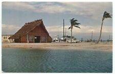 Newfound Harbor Key FL The Hut Restaurant Postcard Florida picture