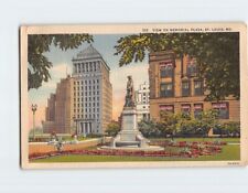 Postcard View On Memorial Plaza, St. Louis, Missouri picture
