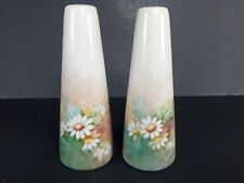 Vintage Floral Ceramic Salt And Pepper Shakers picture