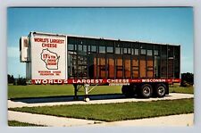 Neillsville WI-Wisconsin, Replica Worlds Largest Cheese Antique Vintage Postcard picture