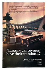 Ford Lincoln Continental Luxury Car Dulles Airport 1978 Vintage Print Ad-C-3.1 picture