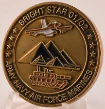 Operation Bright Star Challenge Coin Cairo Egypt 01/02 US CENTCOM picture