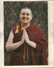 1993 Press Photo Wongmo Buddhist Religion Tibetan Nun - RRU75275 picture
