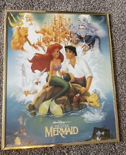 Vtg 1989 The Little Mermaid Banned Cover FRAMED POSTER Disney OSP #81668 RARE picture