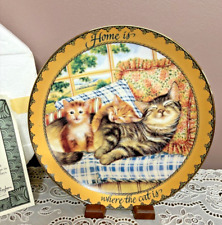 Vintage 1996 Bradford Exchange- Sitting Pretty - Cats & Kitten Plate Series-4th picture