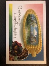 c1900s Best Wishes For Thanksgiving Winsch Schmucker Antique Embossed Postcard picture