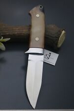 CUSTOM MADE LOVELESS STYLE TAPER TANG SHEEP HORN SCALE CUTE D2 TOOL STEEL KNIFE picture