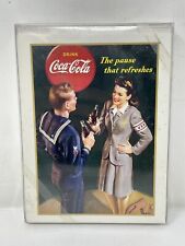 Vintage Coca-Cola 12 Pack Note Card Coca Cola With The Troops USO NEW SEALED NOS picture