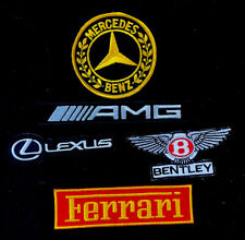 CAR 🚗 5 Patch Lot FERRARI Mercedes BENTLY LEXUS  Embroidered  Iron Sew On picture