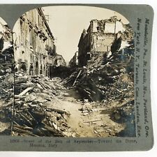 Messina Italy Earthquake Ruins Stereoview 1908 Keystone Italian Disaster H1542 picture