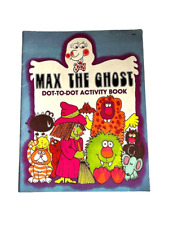 Vintage Max The Ghost Coloring Book 1983 Halloween Op Art Mummy Giants picture