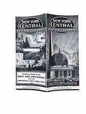original NEW YORK CENTRAL BOSTON & ALBANY RAILWAY SCHEDULE VINTAGE 1939 brochure picture