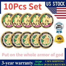 10x Put on the Whole Armor of God Commemorative Challenge Coins Collection Gifts picture
