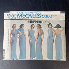 1970's VTG McCall's The Infinite Dress Pattern 5360 Hip 32-38 UNCUT picture