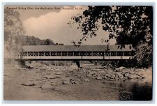 c1940s Covered Bridge Over The Aschuelot River Ashuelot NH Unposted Postcard picture