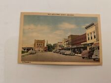 c.1940's West Arch Street Arkansas Linen Postcard picture