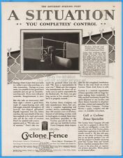 1928 Cyclone Fence Co. Waukegan IL Cleveland OH Fort Worth TX chain link Ad picture