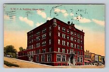 Akron OH- Ohio, YMCA Building, Advertisement, Antique, Vintage c1914 Postcard picture