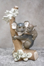 Lladro Porcelain Figurine 'Koala Mother with Cub' Made in Spain, 8