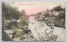 Cataract Falls On Escanaba River Michigan 1908 Antique Postcard picture