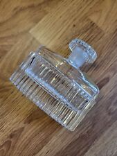 ●●VINTAGE ROYAL BRIERLEY CLEAR GLASS PERFUME DECANTER FREE POST picture