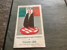 1938 Italian Line, Ocean Liner Brochure picture