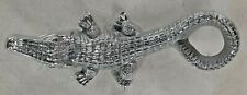 Alligator Pewter Silver Plated Decorative Hanging  Made in Mexico picture