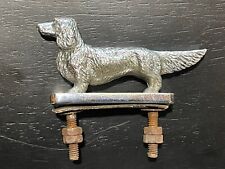Vintage Louis Lejeune Long Haired Dachshund Dog Car Mascot Hood Ornament  picture