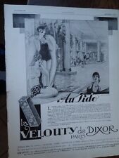 VELOUTY by DIXOR au LIDO by Jacques LECLERC paper advertising ILLUSTRATION 1928 picture