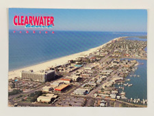 Aerial View Clearwater Beach Florida Postcard Unposted picture