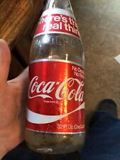 COCA COLA FOIL LABEL 32 OZ NDNR BOTTLE 1971 Heres The Real Thing Qt  picture