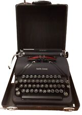 Vintage 1940s Smith Corona Sterling Portable Typewriter Original Carrying Case picture