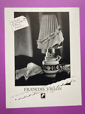 advertising François Villon 1946 perfumes Paris vintage collection press 40s picture