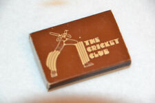 VINTAGE MATCHBOX THE CRICKET CLUB MIAMI FLORIDA WOODEN MATCHES FULL BOX  picture