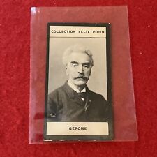 1902 Felix Potin JEAN-LEON GEROME (Artist) Tobacco Card No# Blank Back VG-EX picture