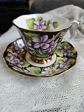 Vintage Royal Albert Bone China Tea Cup And Saucer,  Provincial Flowers, Violet picture
