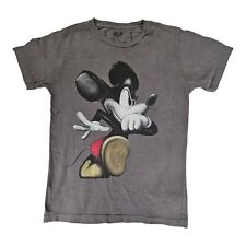 Disney Double5 Shirt Men's Small Gray Mickey Les Schettkoe Art Short Sleeve Tee picture