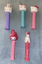 Lot Of 5 PEZ Dispensers Sanrio Hello Kitty My Melody Unicorn picture