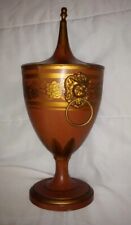 EARLY 19TH CENTURY TOLEWARE TOLE LIDDED URN RARE Made in France Hand Painted picture