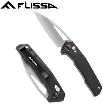 FLISSA Pocket Knife Folding EDC Knife 3-1/4 inch D2 Blade Axis Lock w/G10 Handle picture