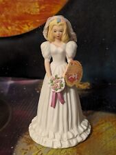Enesco Growing Up Birthday Girls 1996 White Wedding Dress Vintage Porcelain Tag picture